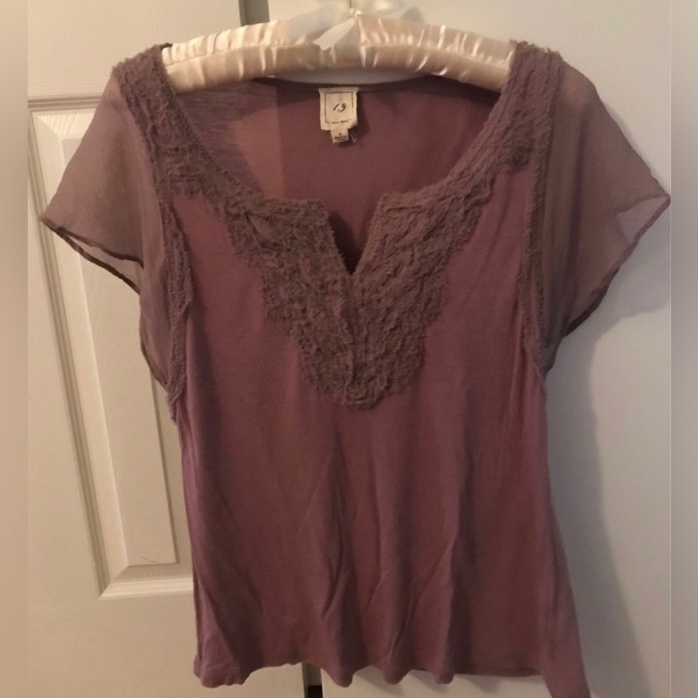 Anthropologie 1.9 shirt blouse Woman’s Size small boho flowy